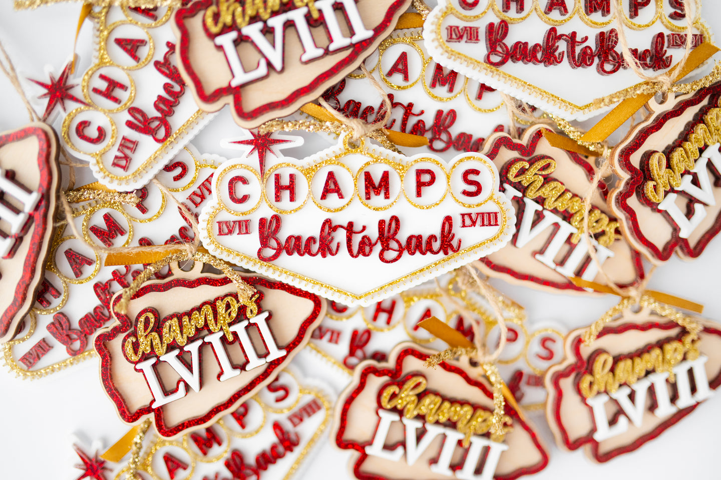 2024 Chiefs Champion Ornaments